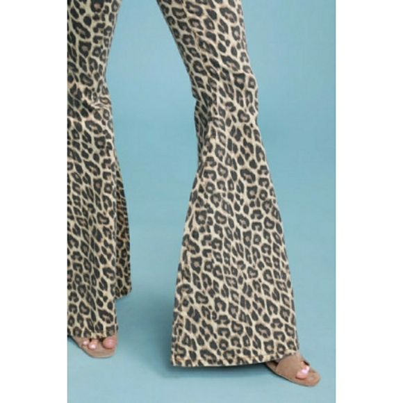 ♥️18W Plus Sz♥️Judy Blue Leopard High Waist Flare - Picture 5 of 9